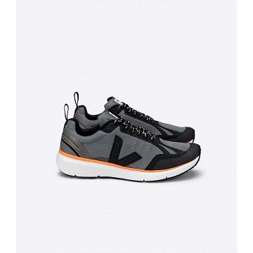 παπουτσια γυναικεια Veja CONDOR 2 ALVEOMESH Black/Orange | GR 490JPQ